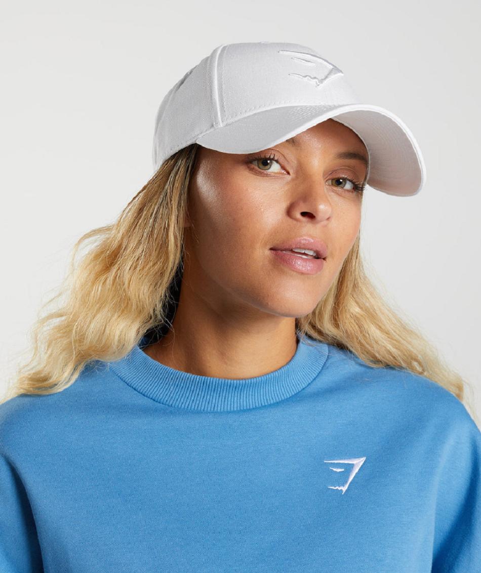 Gymshark Sharkhead Cap Accessories Šeširi Bijele | HR 2100RVD